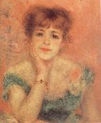Pierre-Auguste Renoir Portrait of t he Actress Jeanne Samary oil painting reproduction